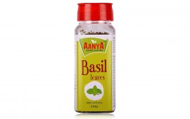 Aanya Gourmet Collection Basil Leaves   Bottle  24 grams